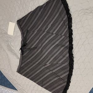 Grey and Black A line mini skirt